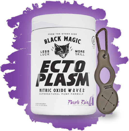 Black Magic Ecto Plasm - Purple Rain - Handcrafted Pump Igniter, Increased Hydration & Vascularity (400G, 20 Scoops) Wit