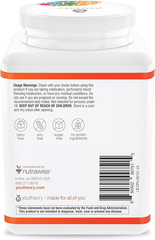 Youtheory Collagen Powder Bottle (Unflavored, 38 Servings (Pack Of 1))11.5 Ounces