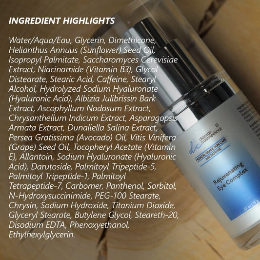 Doctor Cosmedical Rejuvenating Eye Complex Cream | Eye Cream for Dark Circles & Puffiness | Professional Grade Anti-Aging Eye Cream | Best Eye Cream for Instant Results | 0.53  / 15g