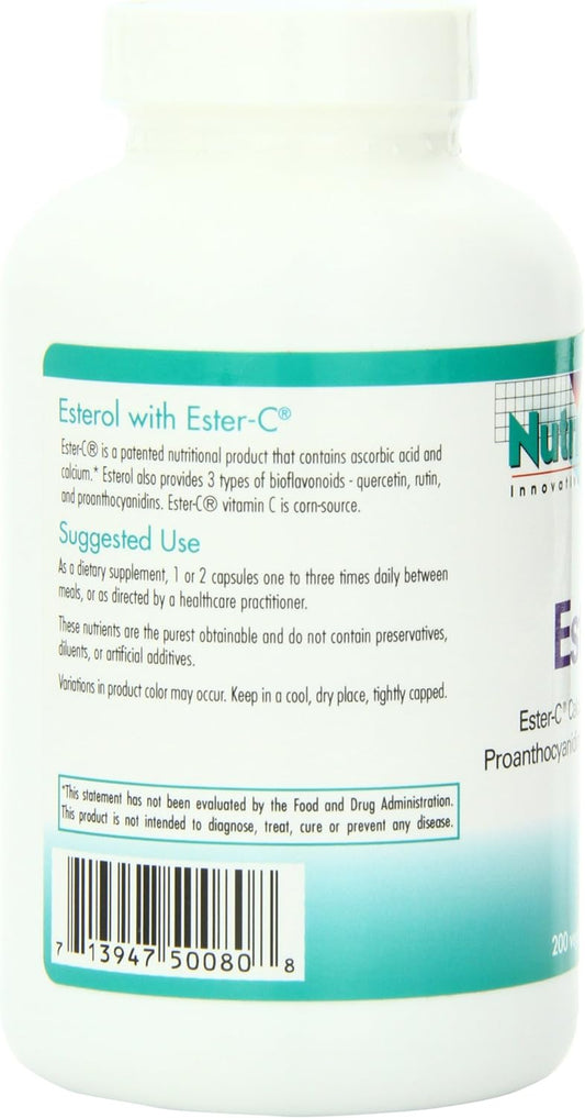 Nutricology Esterol, Vegicaps, 200-Count