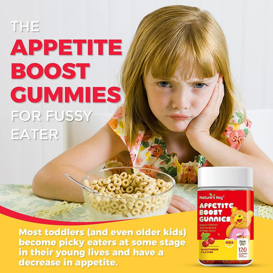 Nature'S Key Appetite Booster Gummies - For Kids To Eat More, Support Appetite Stimulant And Weight Gainer -Hawthron Fla