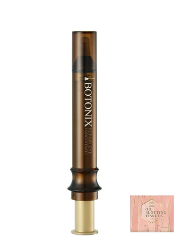 HERBLANDIA BOTONIX Age Defying Eye Concentrate Cream 24K Gold and 8 Peptides Lifting and Firming Bundle with 1 Pack Oil Absorbing Blotting Paper to Dry Oily Face Quick and Elegantly