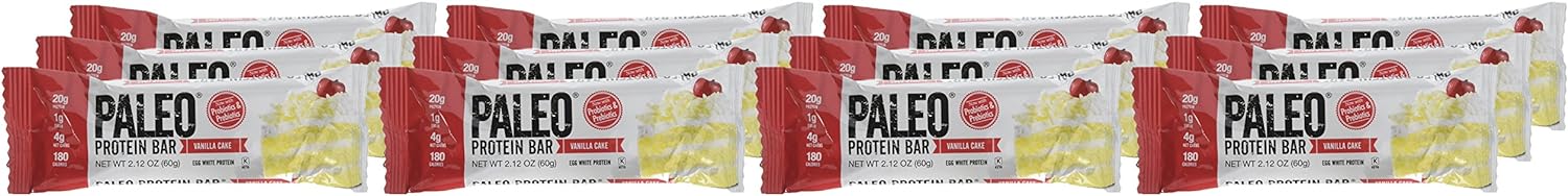 Julian Bakery Paleo Thin Protein Bar | Vanilla Cake | Egg White Protei