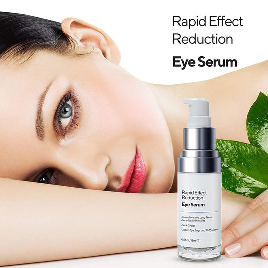 LANMERI E-Lift Under Eye Cream - Instant Eye Lift and Rapidly Reduce Fine Lines and Wrinkles - for Dark Circles and Puffiness with Hyaluronic Acid - Anti Aging Eye Cream - 15mL