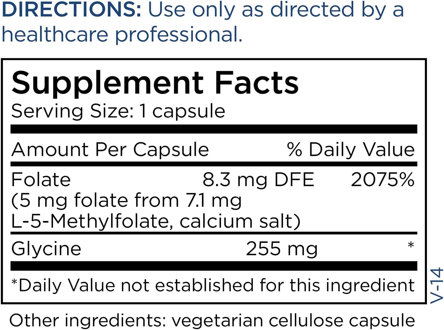 Metabolic Maintenance L-Methylfolate 5mg - Gluten-Free & Dairy-Free Fo