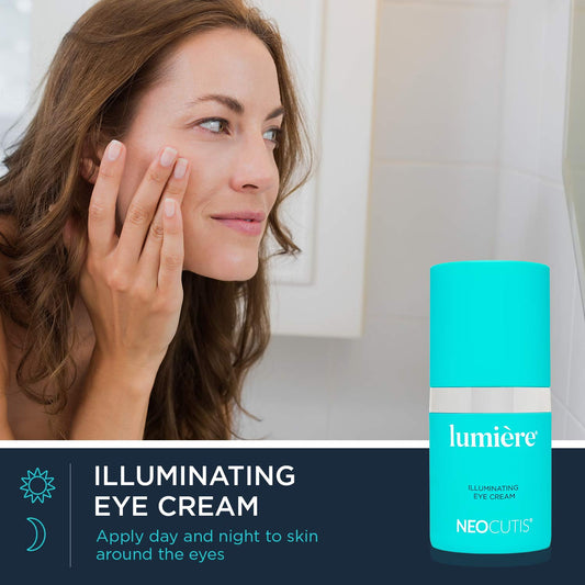 NEOCUTIS LumiĆØre Illuminating Eye Cream | 5 Month Supply | Under Eye cream for anti-aging | Minimizes under eye darkness & reduces puffiness | Boosts Collagen for brighter, younger-looking eyes