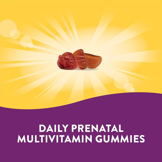Nature'S Way Alive! Complete Premium Prenatal Gummy Multivitamin, High Potency Folate, Plant-Based Dha, Vegetarian