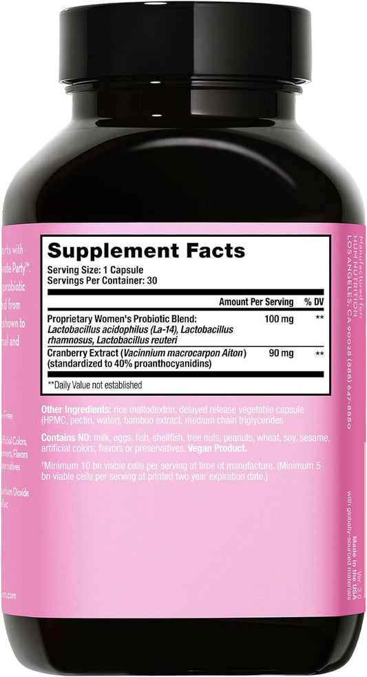 Hum Private Party Pills - Vaginal Probiotics For Women'S Ph Balance Wi1.45 Ounces