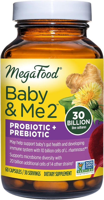 Megafood Baby & Me 2 Prenatal Probiotic + Prebiotic  Probiotics For W