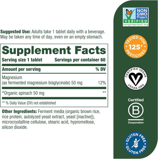 MegaFood Magnesium - Supports heart & nervous system - Magnesium Suppl