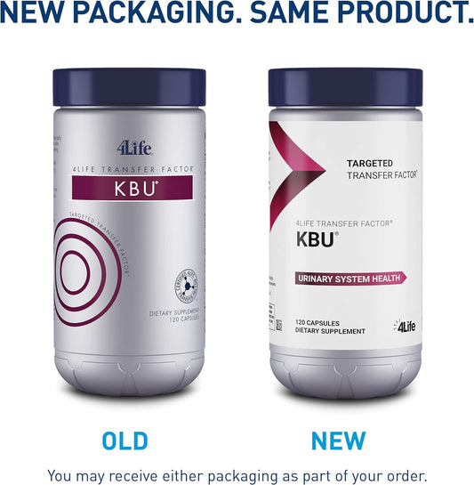 4Life Kbu - Urinary Support Supplement Transfer Factor For Bladder & Kidney Health - Cranberry, Blueberry, Dandelion & Juniper Berry - Supports Immune System & Cleansing - 120 Veggie Capsules