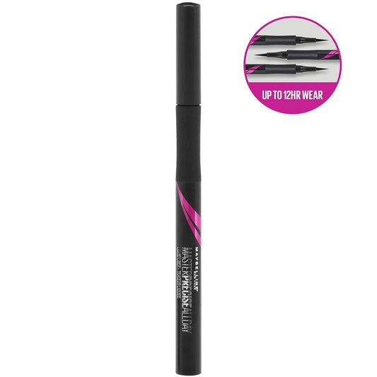 Maybelline New York Eyestudio Master Precise All Day Waterproof Liquid Eyeliner Makeup, Black, 1 Count