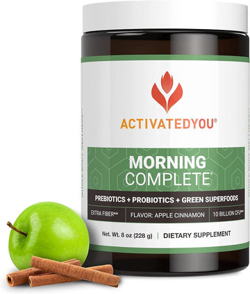 Activatedyou Morning Complete Daily Wellness Greens Superfood Drink Wi