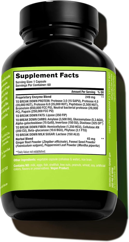 Hum Flatter Me Supplement For Daily Bloating - 18 Full Spectrum Digest1.76 Ounces