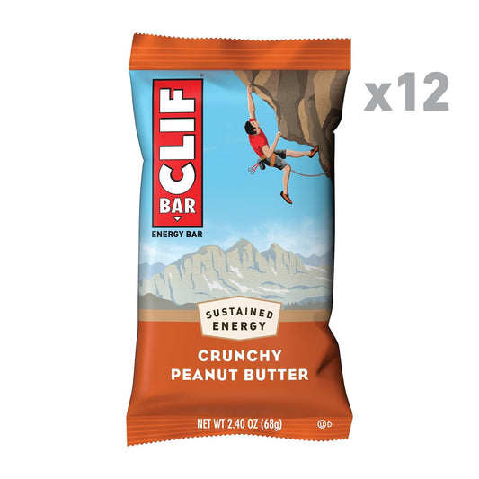 Clif Bar - Crunchy Peanut Butter - Made With Organic Oats - Non-Gmo -