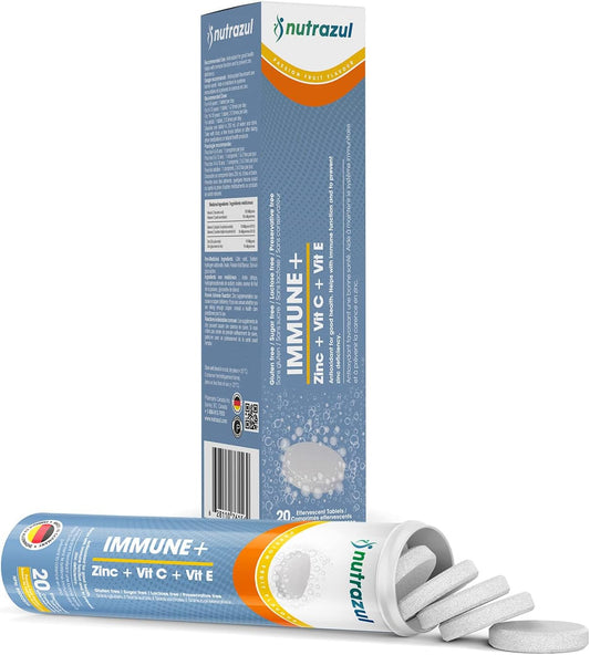 Nutrazul Immune+ Effervescent Tablets- Passion Fruit 20S | Gluten Fre