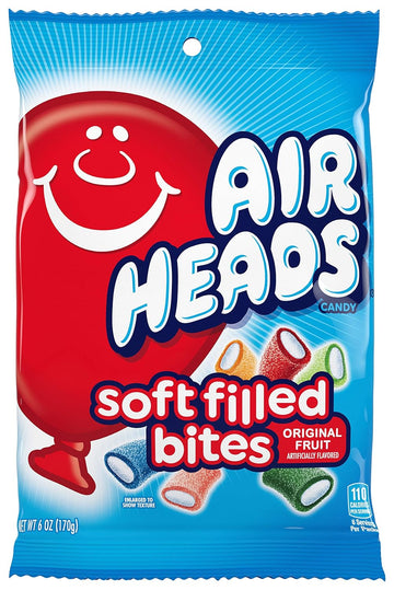 Airheads Soft Filled Bites, Party, 6 Ounce (Packaging May Vary)