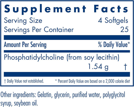 Allergy Research Group Phosphatidyl Choline - 385 Mg - 100 Softgels5 Ounces