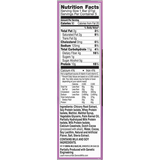 Protein One 90 Calorie Protein Bars, Chocolate Fudge, Keto Friendly, 5 Count