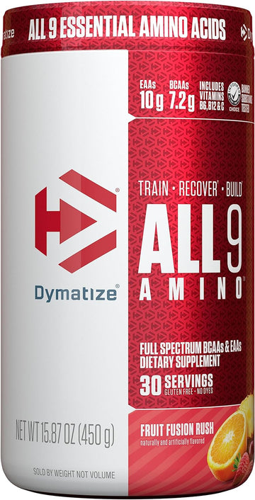Dymatize All9 Amino, 7.2G Of Bcaas, 10G Of Full Spectrum Ess