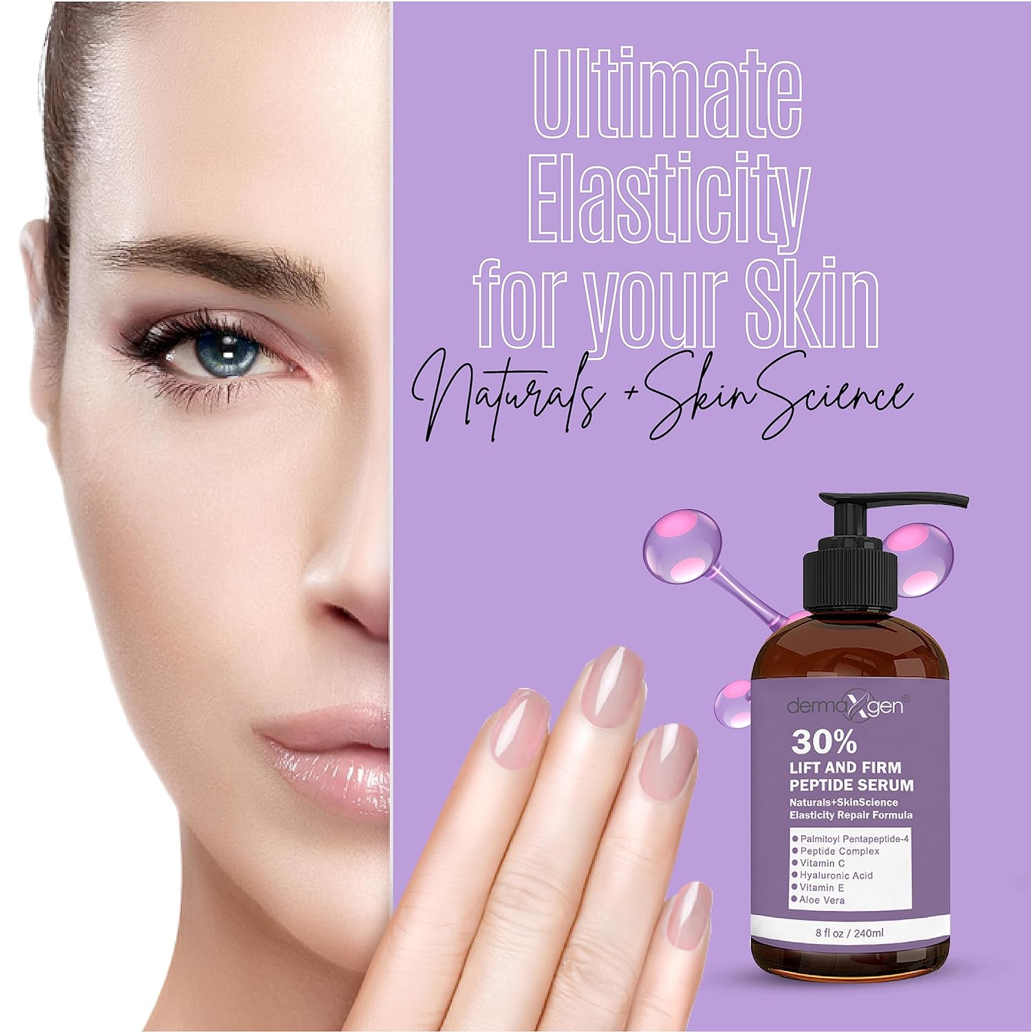 Esupli.com Dermaxgen Lift And Firm - 30% Peptide Serum, Matrixyl 3000,