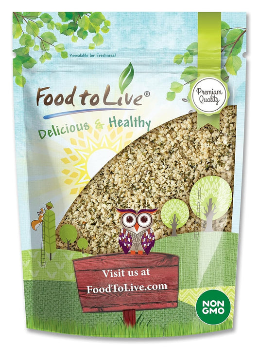 Canadian Hemp Seeds  Raw Hearts, Hulled, Shelled, Kosher, Bulk, Vegan Superfood, Keto And Paleo Friendly, Rich In Protein, Omegas 3 & 6, And Manganese, Great For Yogurts