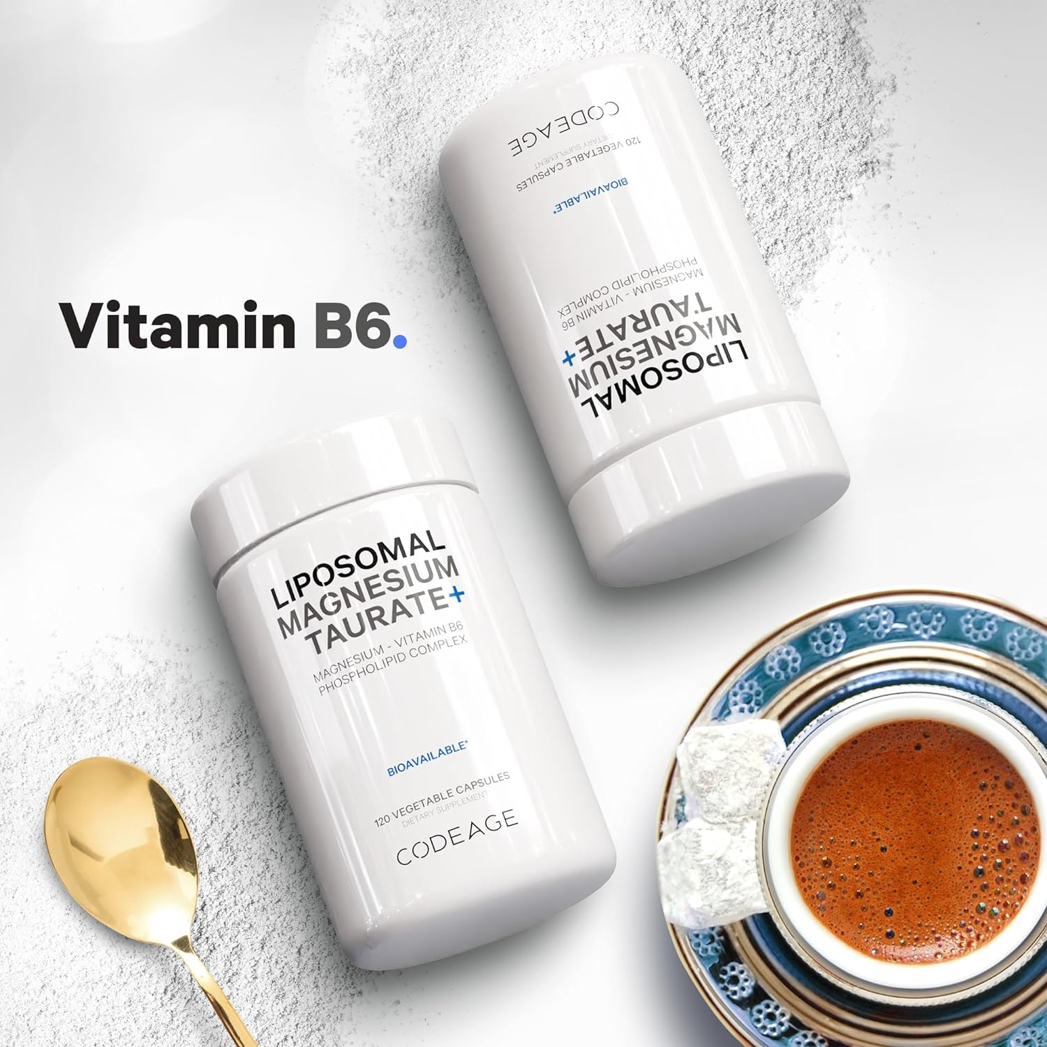 Codeage Liposomal Magnesium Taurate+ Supplement - 2-Month Supply - Mag