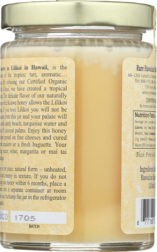 Rare Hawaiian White Honey With Lilikoi, 8 Oz