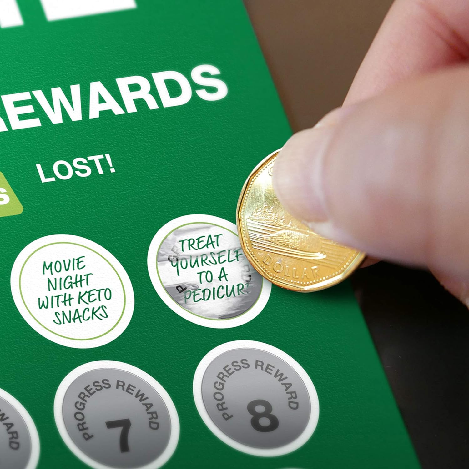 100 Day Keto Challenge Scratch Off Poster. The Perfect Plan