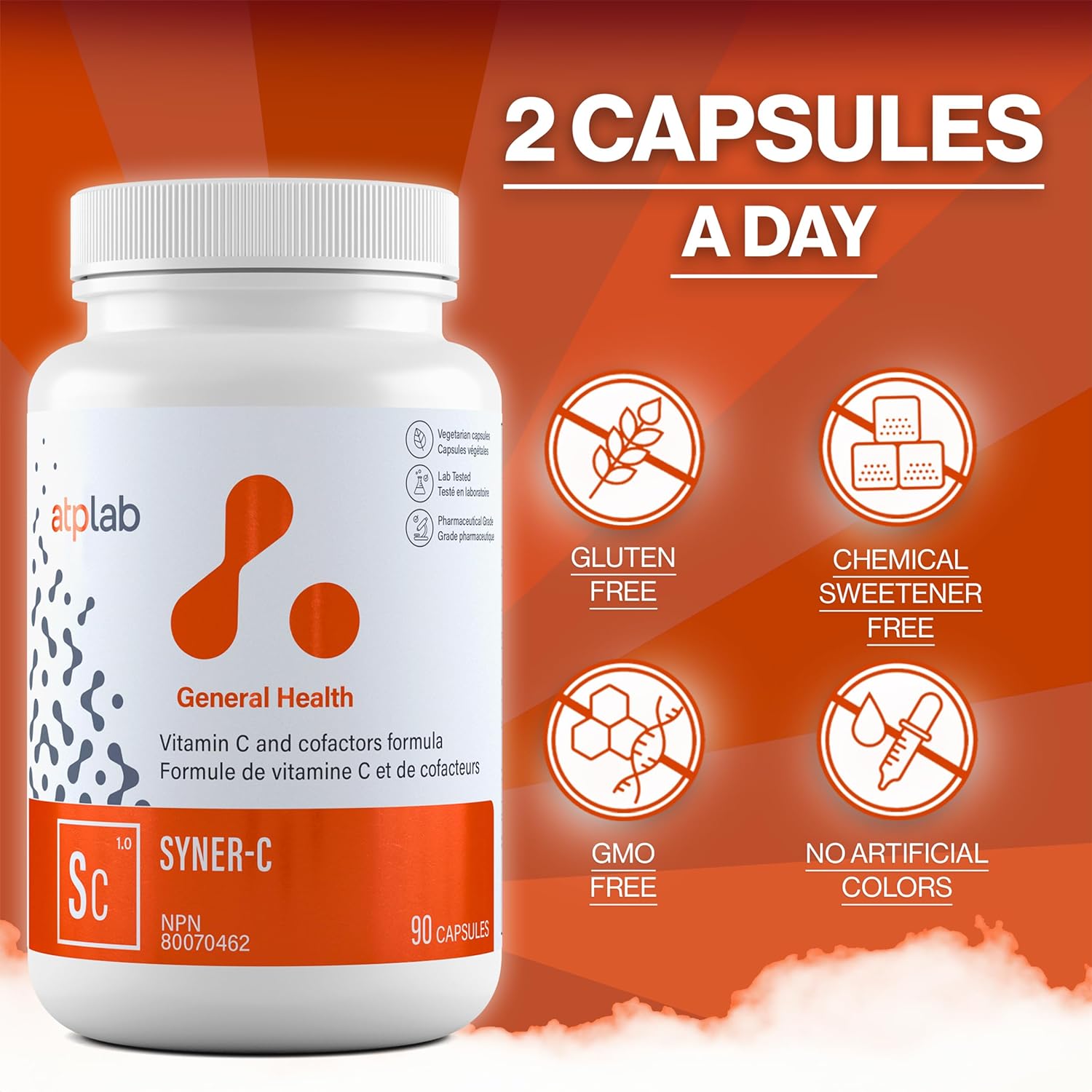 ATP LAB | Syner-C 90 caps | Syner-C, The Ultra-Potent chelated Vitamin