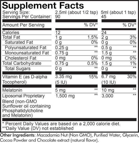 Codeage Liposomal Ultra Sleep + Liquid Melatonin Supplement For Adults