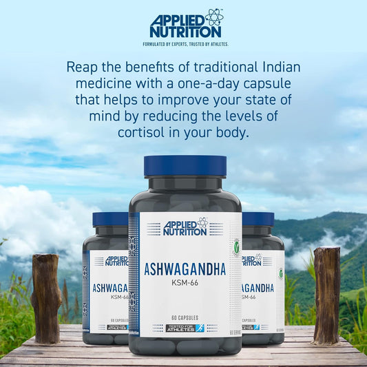 Applied Nutrition Ashwagandha Ksm-66 - Premium Ashwagandha Herbal Supp70 Grams
