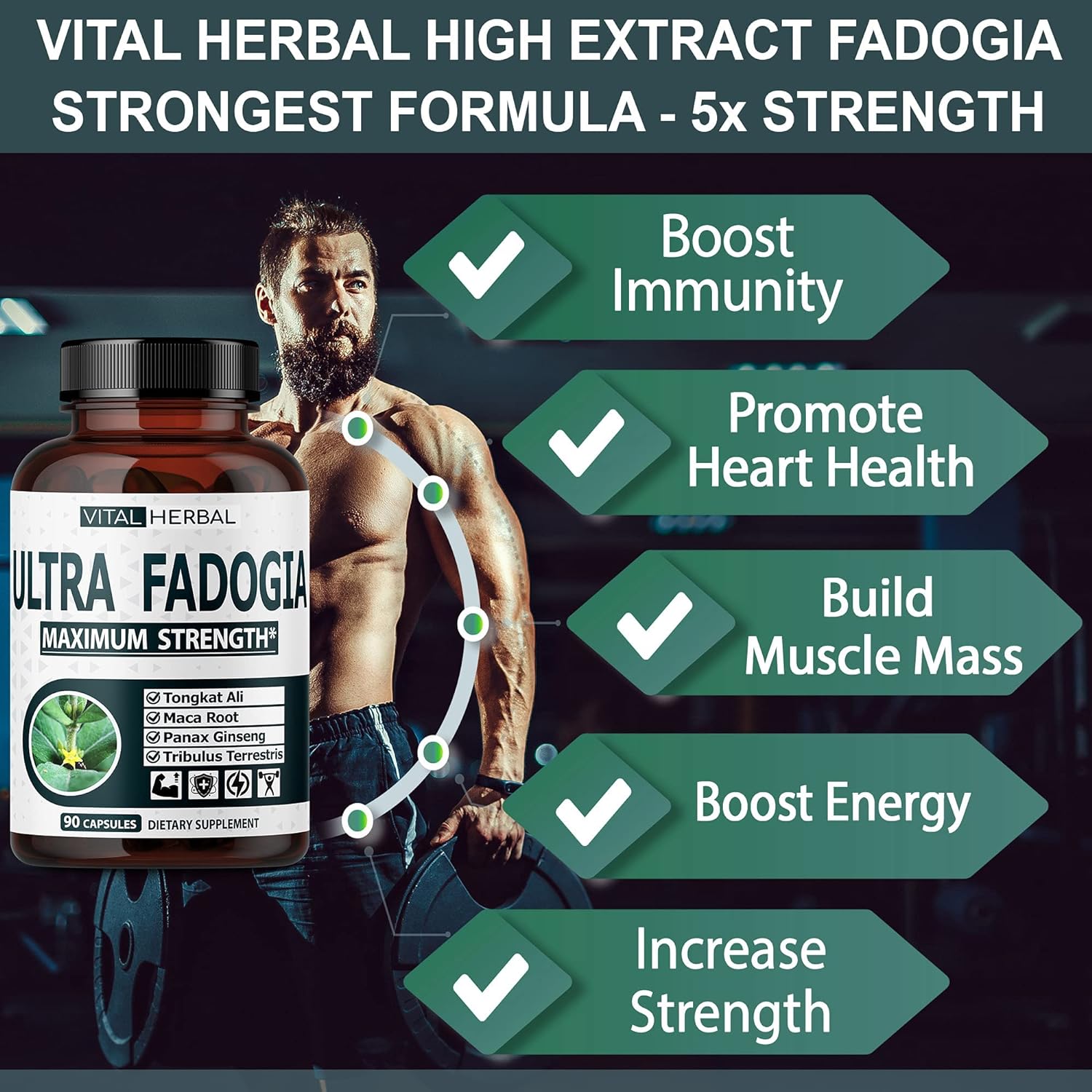 Ultra Fadogia Agrestis 10:1 Extract with Tongkat Ali Capsul