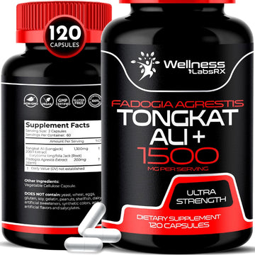 Wellness Labsrx Tongkat Ali For Men - 1500Mg - Fadogia Argestis Tongkat Ali Capsules - Tongkat Ali Supplement For Men -