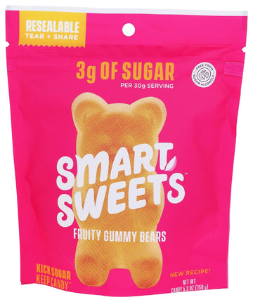 Smart Sweets Fruity Gummy Bears, 5.3 Oz