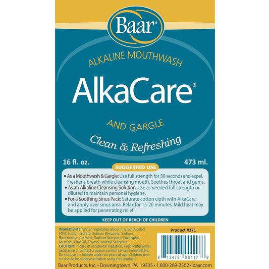 AlkaCare Mouthwash & Gargle, 16