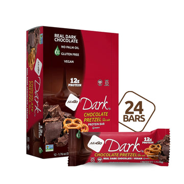 Nugo Dark Pretzel And Sea Salt, 12G Vegan Protein, 200 Calorie, Gluten0.42 Ounces