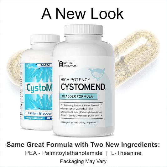 Cystomend | High Potency Formula For Ongoing Bladder Discomfort & Urinary Tract Health | Pelvic Floor Support | High Abs