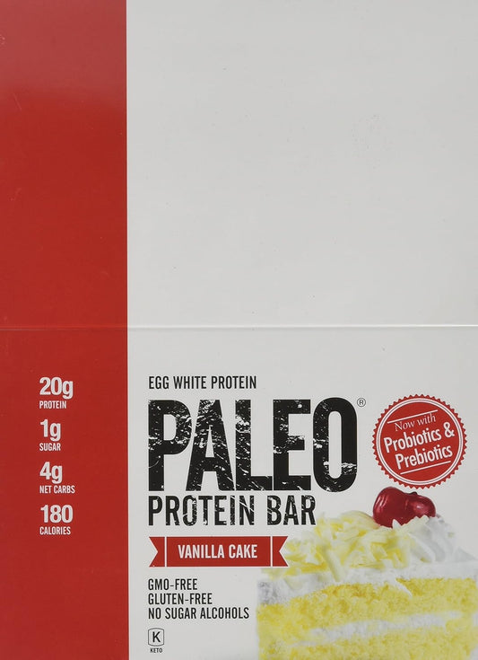 Julian Bakery Paleo Thin Protein Bar | Vanilla Cake | Egg White Protei1.6 Pounds