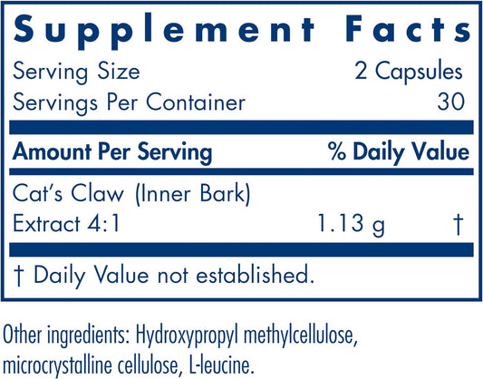 Allergy Research Group - Cat'S Claw, 60 Caps