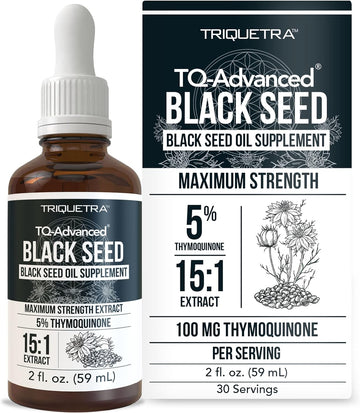 Black Seed Oil Tq Advanced - 5% Thymoquinone, 100 Mg Tq Per Serving -