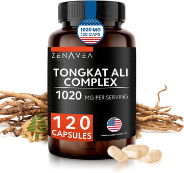 Zenavea Tongkat Ali For Men Longjack Tongkat-Ali, 1000 Mg Per Serving (200:1) - Eurycoma Longifolia Boosts Energy Levels