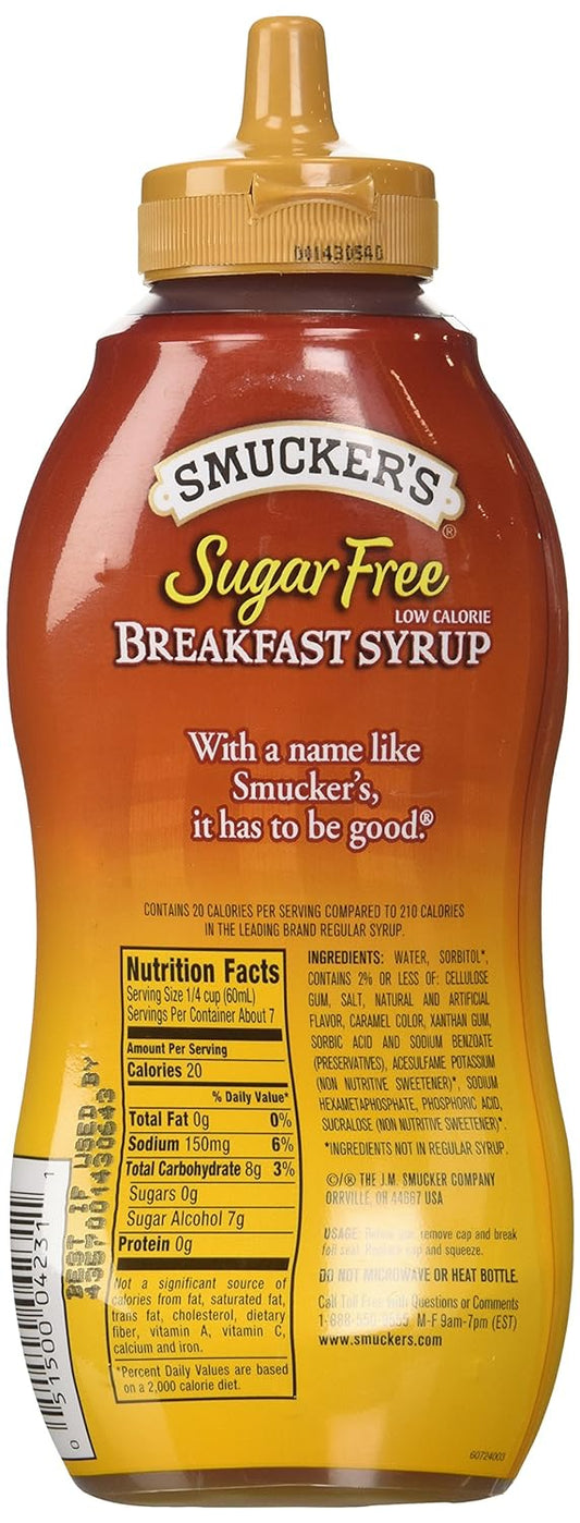 Smuckers Sugar Free Breakfast Syrup, 14.5 Fl Oz (Pack Of 2)