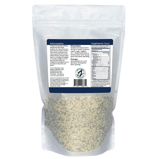 Hemp Hearts - 100% Pure Hemp Hearts - Raw Shelled Hemp Seeds