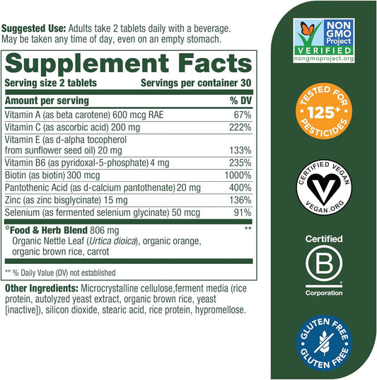 Megafood Skin, Nails & Hair 2 - Vitamins For Women & Men - Biotin, Vit