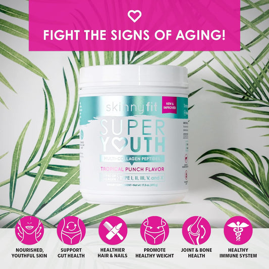 Skinnyfit Super Youth Tropical Punch Multi-Collagen Peptides