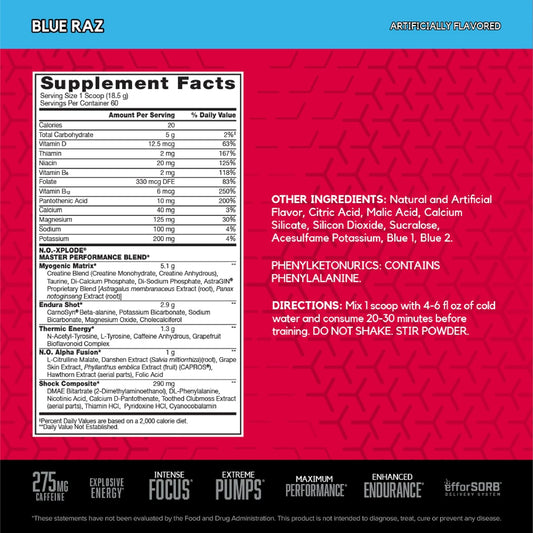 Bsn N.O.-Xplode Pre Workout Powder, Energy Supplement For Men And Wome