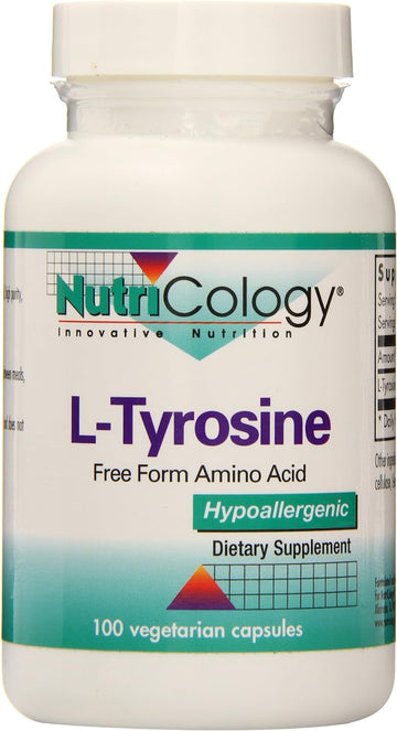Nutricology L-Tyrosine, Vegicaps, 100-Count
