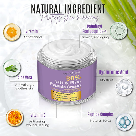 Dermaxgen - 30% Matrixyl 3000 Lift And Firm Elasticity Repair Formula- Pure Organic Powerful Triple Combination Cream/reduce Sun Spots, 1.7  . (30% Cream)