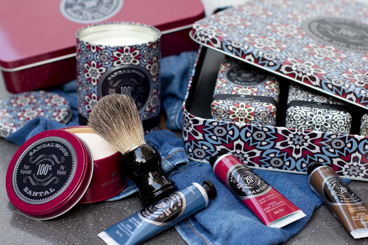 La Chatelaine Hand Cream Trio Tin Gift Set | Unisex | Father